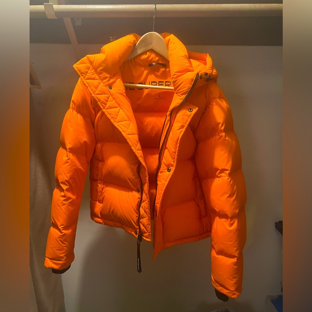 Superpuff Hunter Orange Crop Size Small